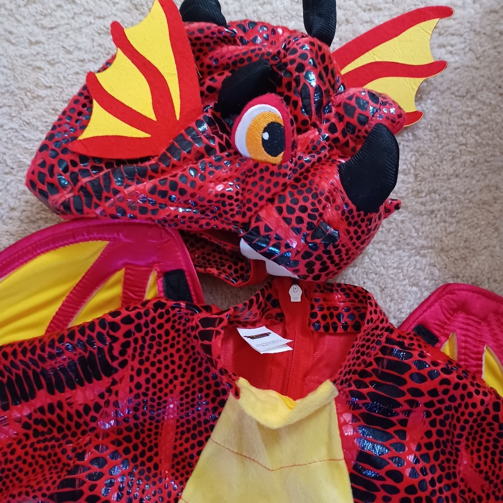 Red Dragon, Halloween costume, Spooktacular creations, child 3T - Picture 3 of 3